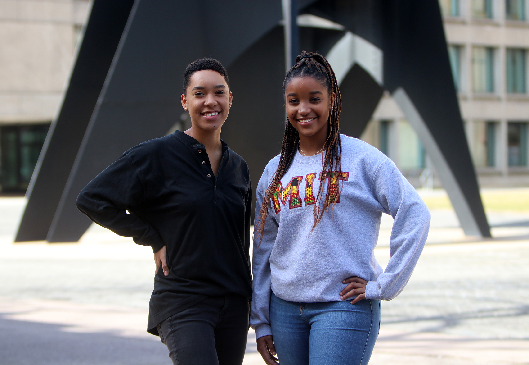 MIT students Melissa Isidor and Danielle Geathers