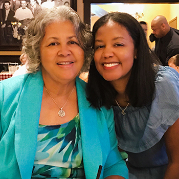 Stephanie Espy with her Mother 