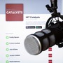 A microphone in front of a screen that displays the MIT Catalysts podcast web page